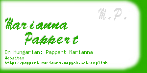 marianna pappert business card